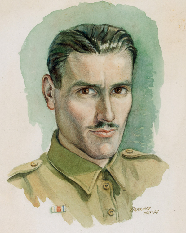 Self-Portrait by Sergeant Fred Darking, Royal Engineers, May 1944