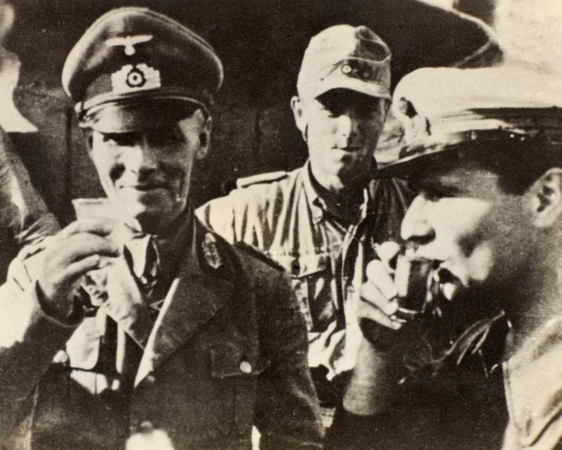 General Erwin Rommel with Afrika Korps officers, 1942
