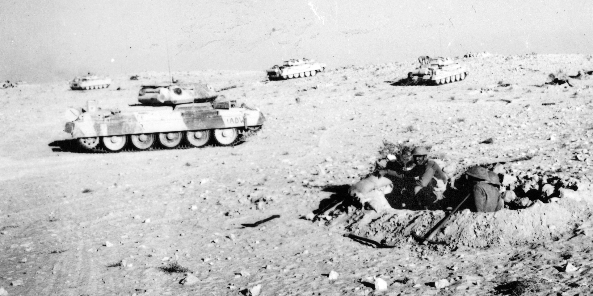 British tanks at Ruweisat Ridge during First Battle of El Alamein, 1942