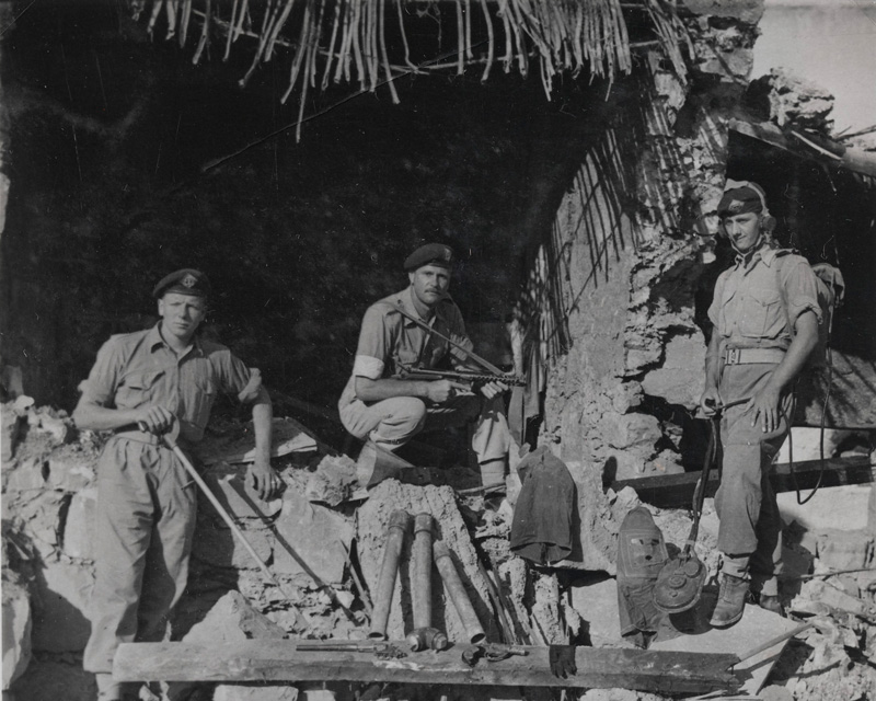British soldiers uncover an EOKA arms cache, 1956
