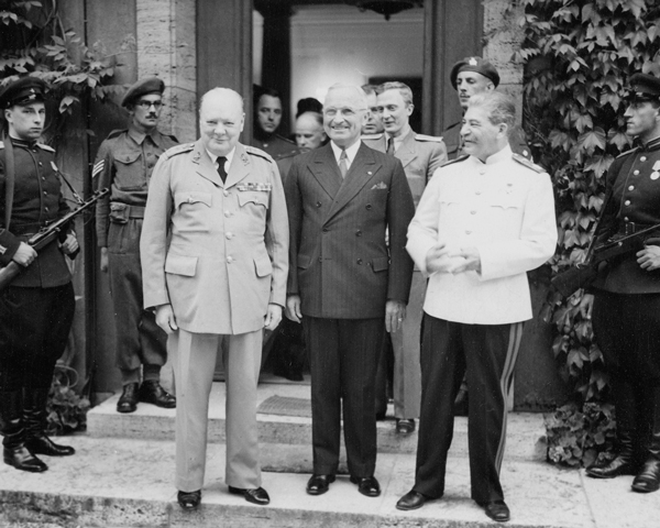 Marshal Joseph Stalin, Prime Minister Winston Churchill and President Harry Truman, 1945