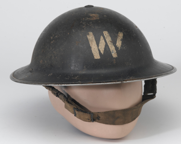 Air Raid Precautions warden's helmet, 1940