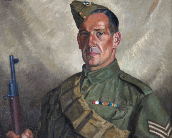 Sergeant Percy Stanford of the Worthing Home Guard, 1940
