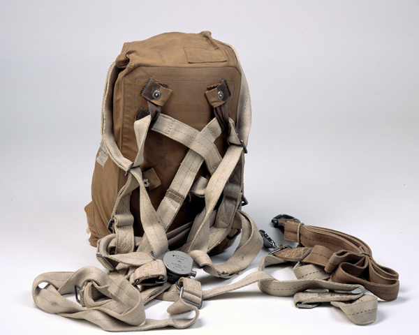 Type X Mk II Parachute pack of the type used by British paratroops at Arnhem, c1944