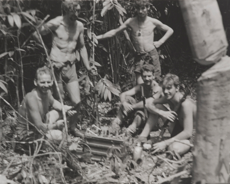 Malayan Scouts in the jungle, 1955