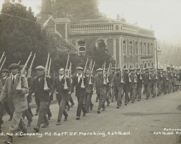 Recruits for Public Schools Battalion, The Royal Fusiliers, August 1914