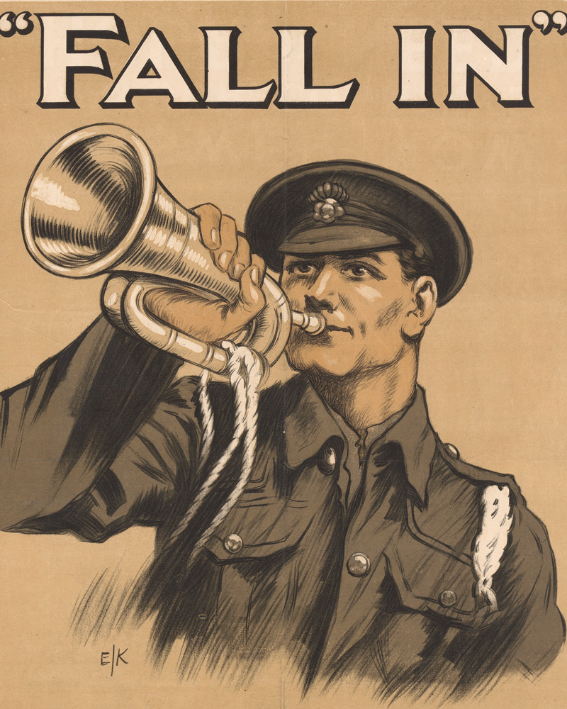 'Fall in. Answer now in your country's hour of need', 1914