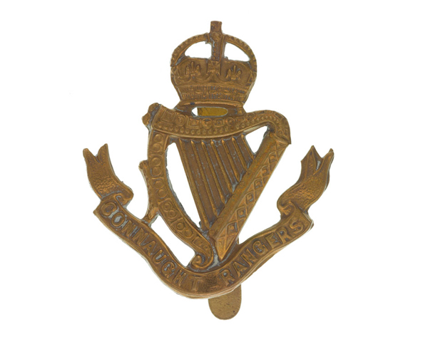 Cap badge of The Connaught Rangers, c1881