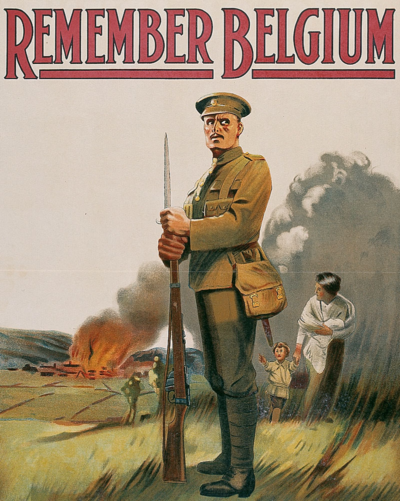 'Remember Belgium. Enlist To-day', 1914