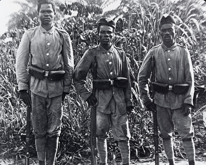 Soldiers of the German colonial forces, 1914