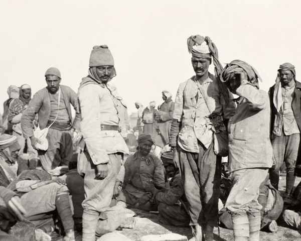 Turkish and Arab prisoners captured at Shaik Saad, 10 January 1916 