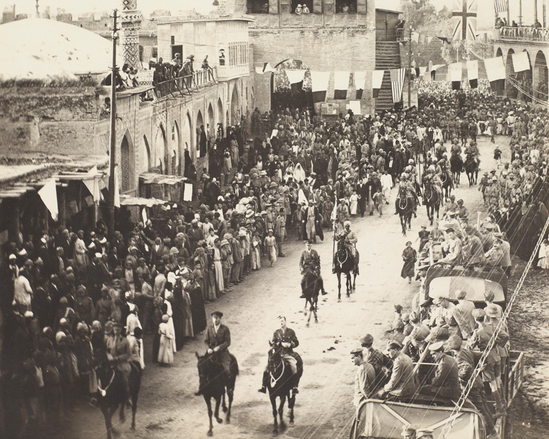 The Allied victory parade in Baghdad, 16 November 1918