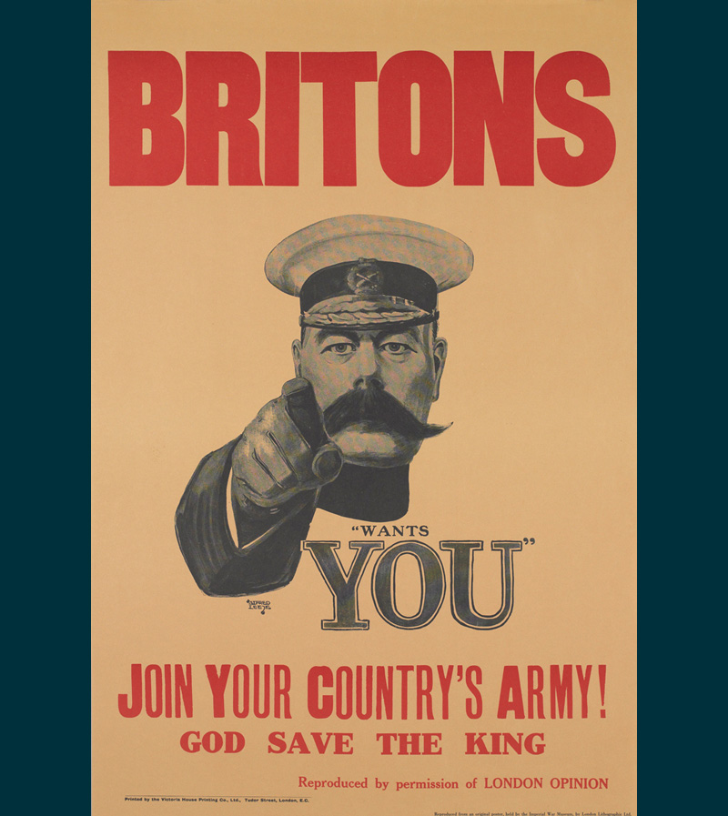 ‘Lord Kitchener Wants You’ recruitment poster, 1914