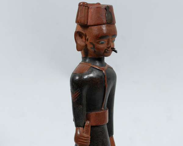 Carved figure of a sergeant of the King's African Rifles, 1917