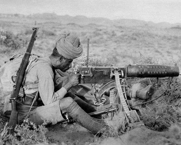 A machine gunner of the 89th Punjabis, 1916