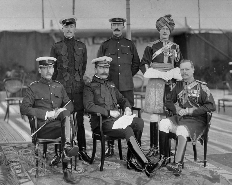 General Viscount Kitchener of Khartoum, Commander-in-Chief India, with his staff, 1903 