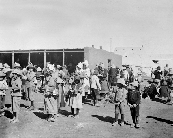 Boer women and children at a concentration camp, 1901 