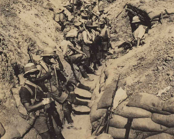 3/3rd Queen Alexandra’s Own Gurkha Rifles in a front line trench, 1917 
