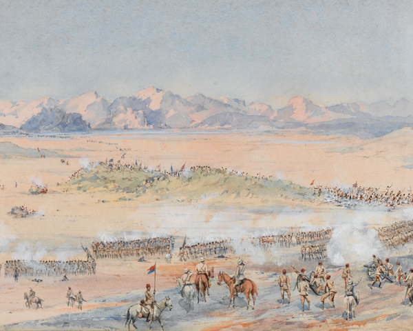Advance of the 9th and 10th Sudanese Battalions of the Egyptian Army at the Battle of Toski, 3 August 1889 