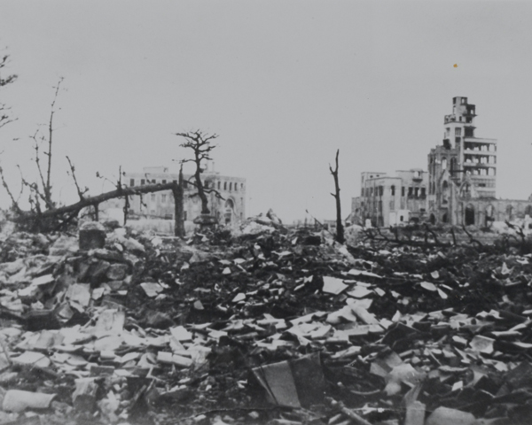 Hiroshima after the atomic bombing, August 1945 