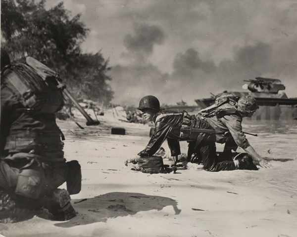 US Marines landing on Saipan, 24 June 1944 