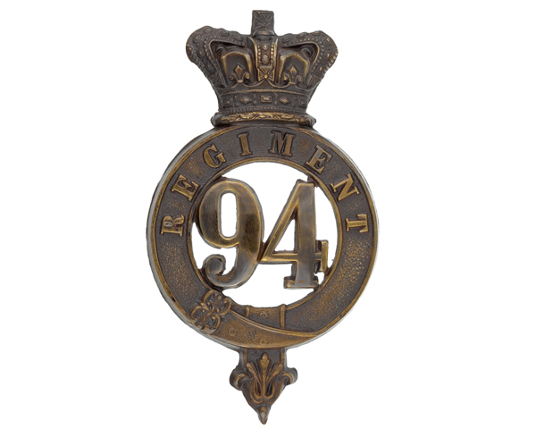Other ranks' glengarry badge, 94th Regiment of Foot, c1874