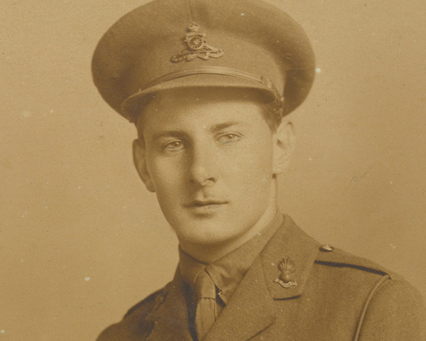 Second Lieutenant Noel Evans, Royal Field Artillery, June 1918