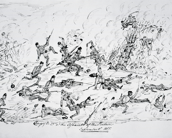 The 23rd Regiment at the assault on the Redan, Sevastopol, 1855