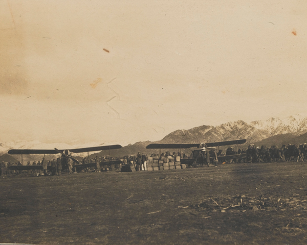 A British airfield on the frontier, c1919