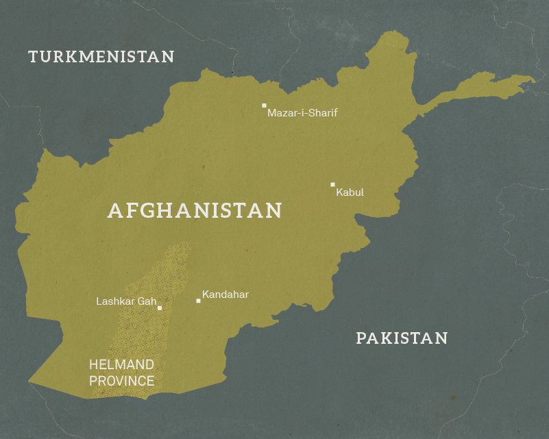 Map of Afghanistan, 2004