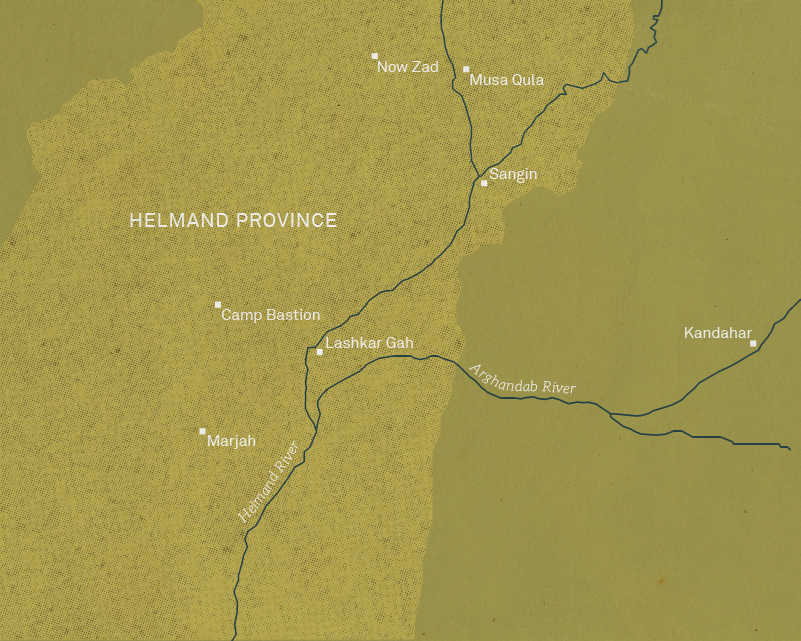 Map of Helmand Province, 2004