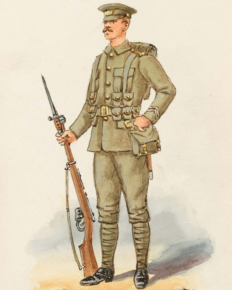 A private of The Gloucestershire Regiment, 1915
