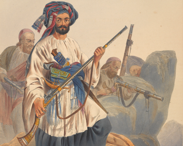 Afghan warriors from Kohistan, c1840