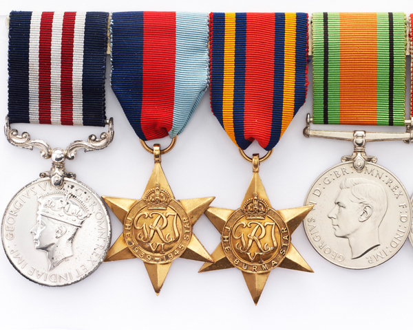 Military Medal group awarded to Private G Hadfield, 10th Battalion The Gloucestershire Regiment, 1945