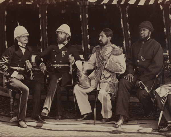 Major Pierre Louis Napoleon Cavagnari and Amir Yakub Khan, 1878