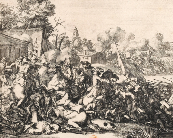 The death of the Duke of Schomberg at the Battle of the Boyne, 1690