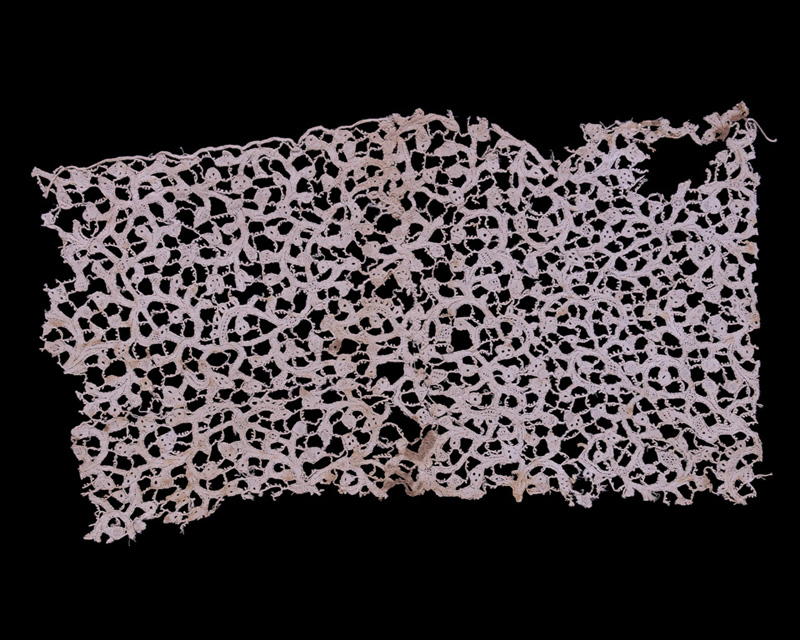 Lace from the boot of King William III, worn at the Battle of the Boyne, 12 July 1690