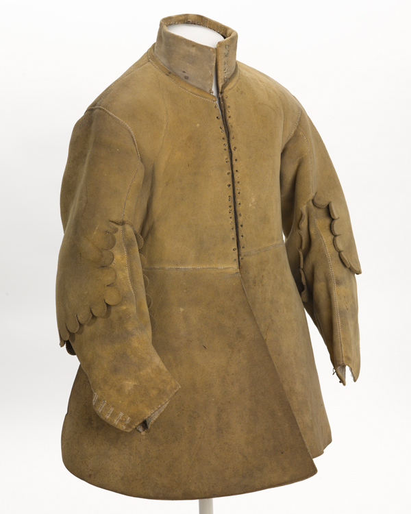 Buff coat worn by Major Thomas Sanders of Sir John Gell's Regiment of Horse, 1640s