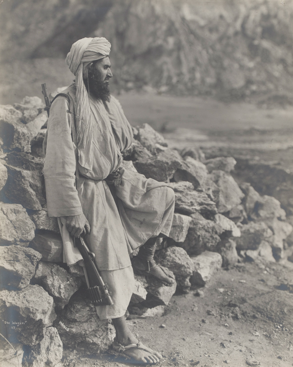 A Waziri tribesman with rifle, c1919 