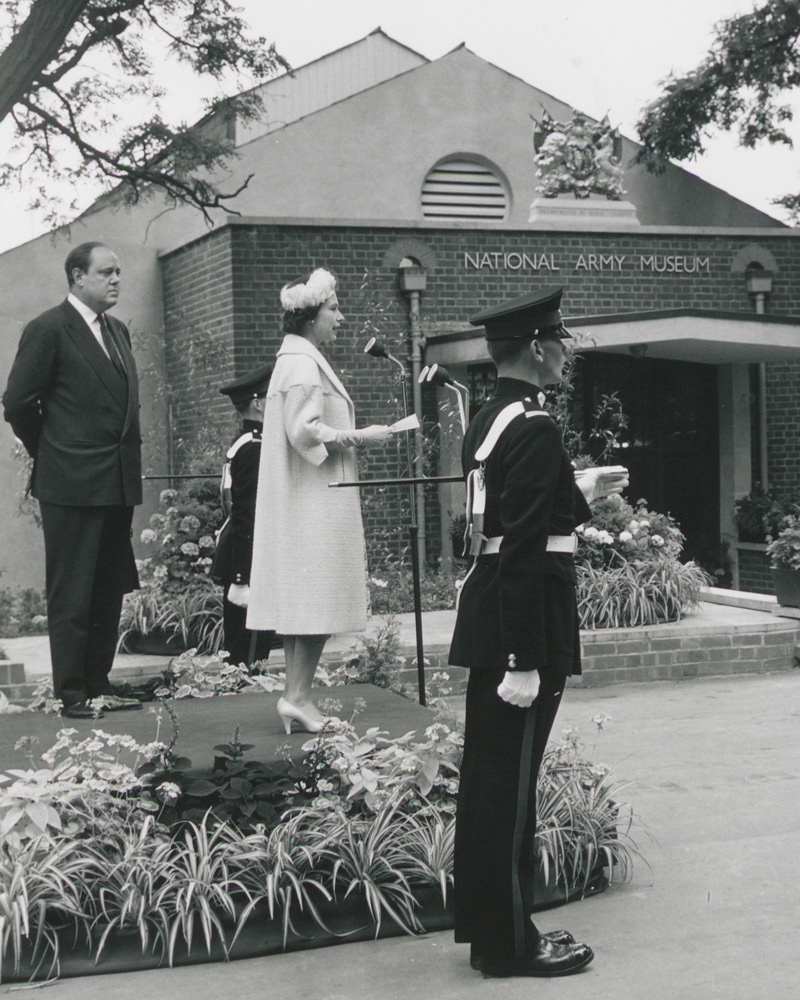 Queen Elizabeth II opening the National Army Museum, 1960 