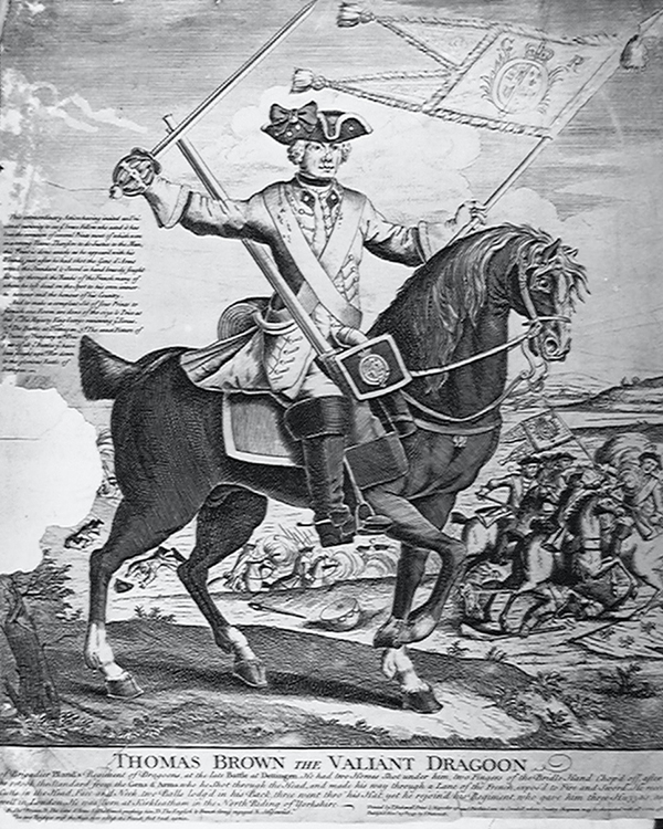 'Thomas Brown the Valiant Dragoon', 1743