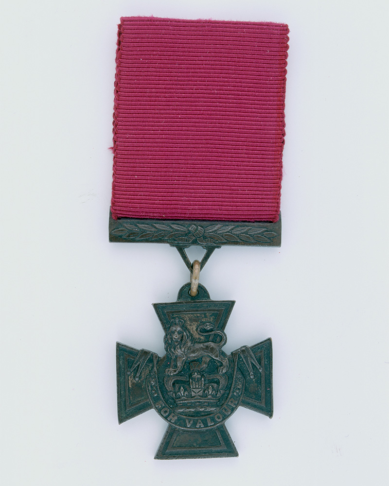 The original VC awarded to Private Francis Fitzpatrick for his bravery in 1879