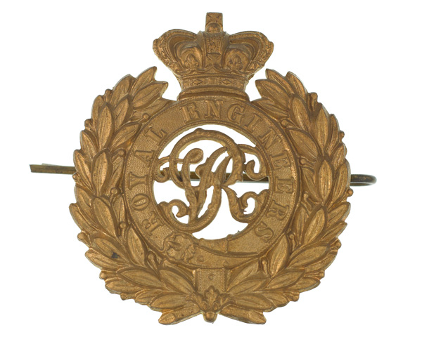Cap badge, Royal Engineers, c1900