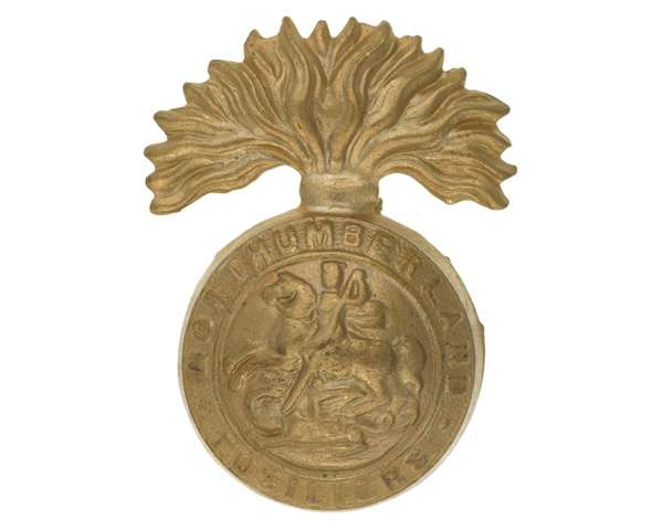 Cap badge, The Northumberland Fusiliers, c1920