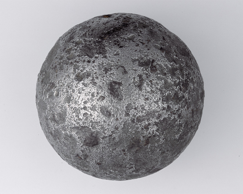 Cannon ball recovered from the Blenheim battlefield, 1704
