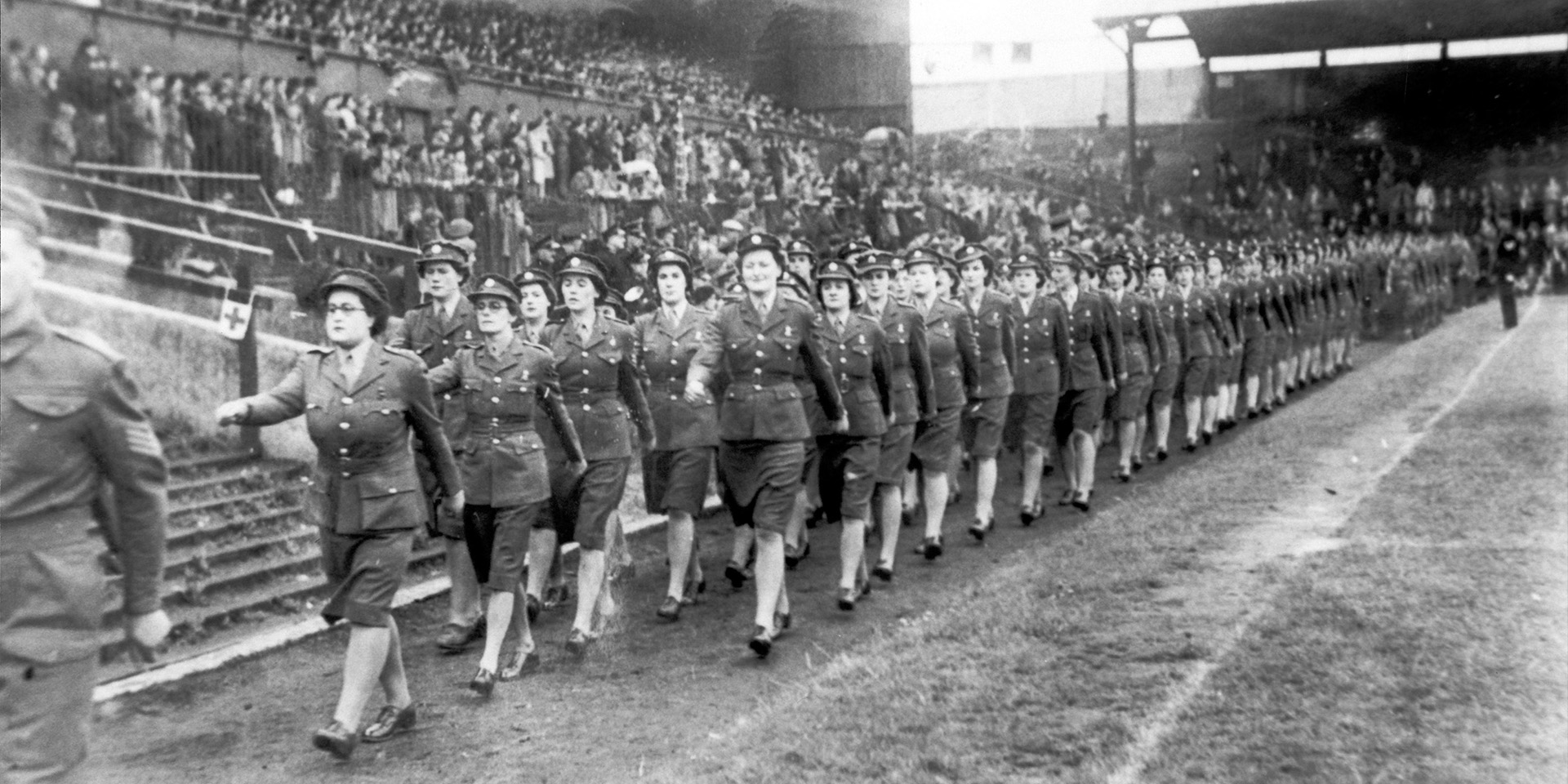 Auxiliary Territorial Service, Victory Parade, Newcastle, 1945