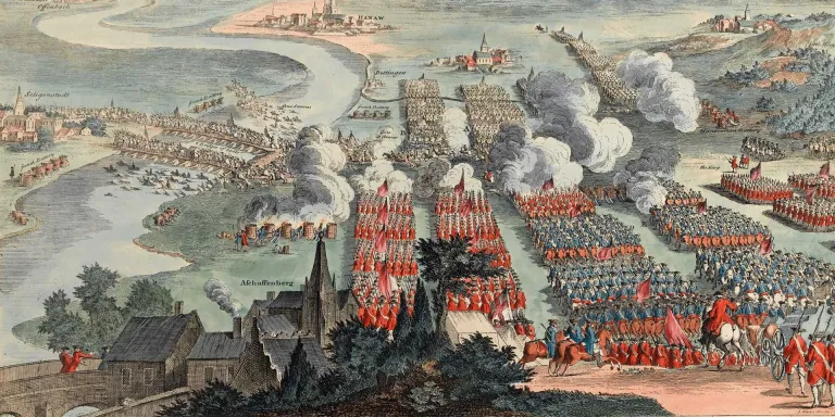 The Battle of Dettingen, 1743 