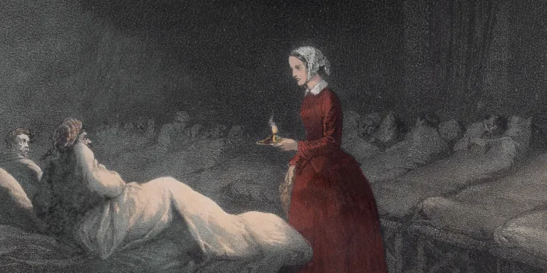 Florence Nightingale at Scutari, 1856