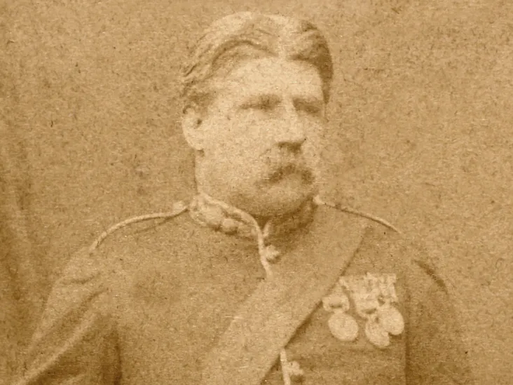 Lieutenant Colonel Campbell Clark, 104th Regiment of Foot (Bengal Fusiliers), c1877