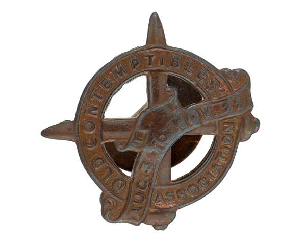 Lapel badge of the Old Contemptibles Association, 1925 